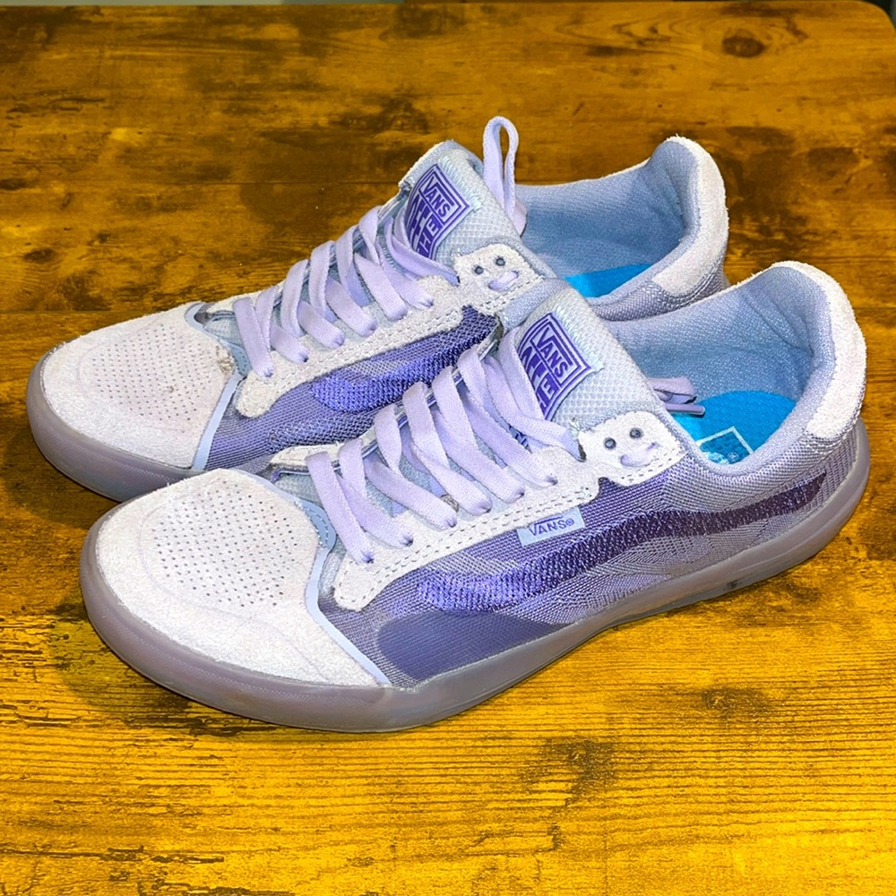 Vans Purple and White Sneakers